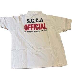 Vintage SCCA California Sports Car Club Embroidered Button Up Shirt
